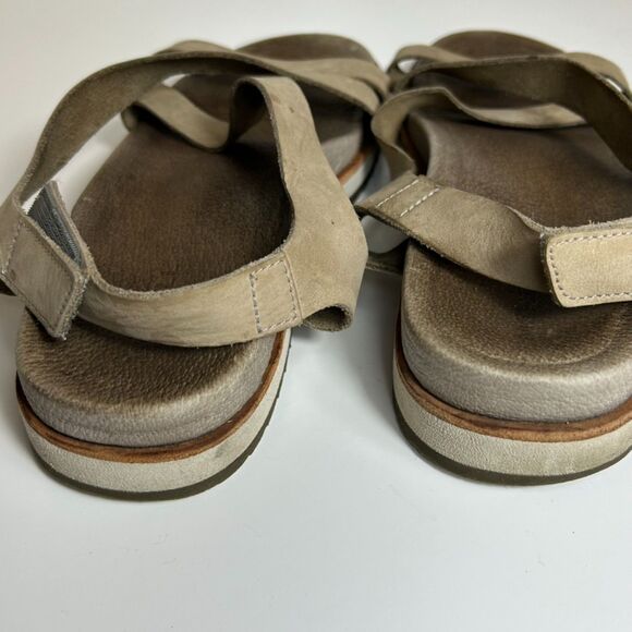 Merrell Juno Tan Nubuck Leather Backstrap Active Sandals Size 8 - Picture 7 of 10